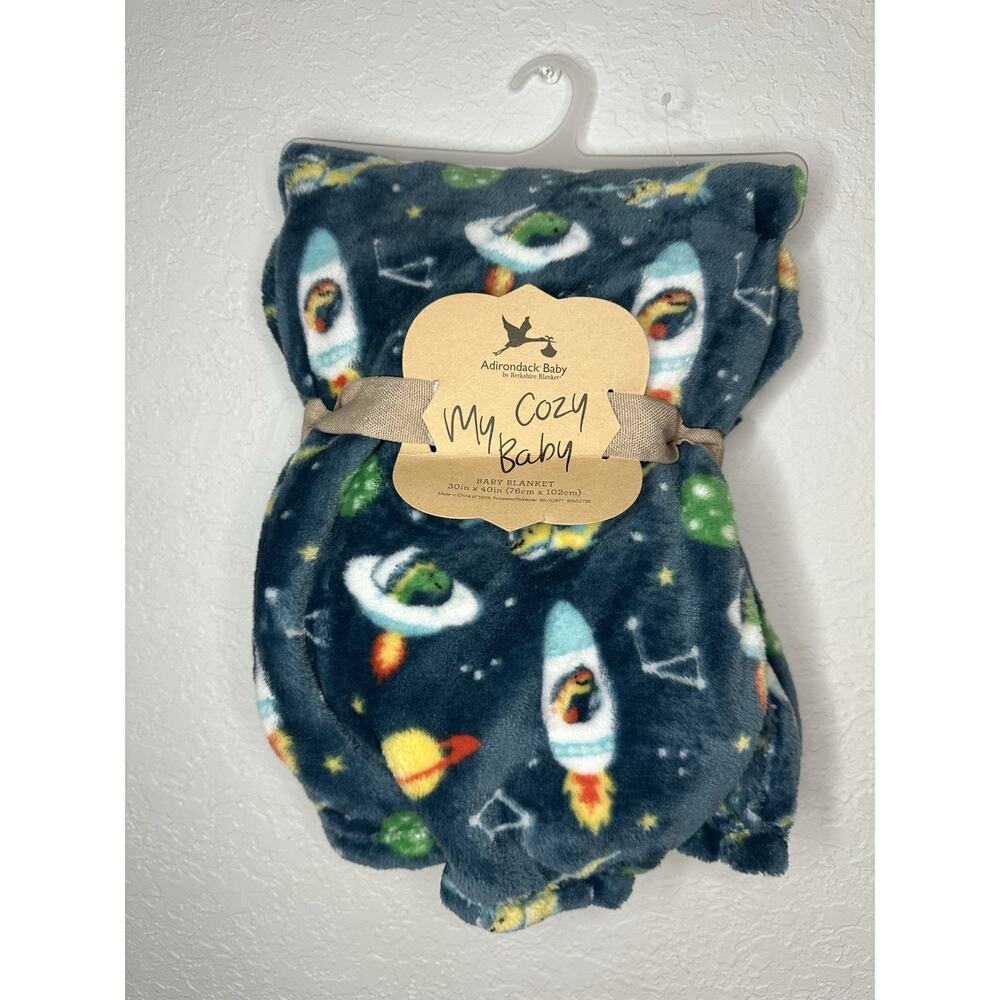 Adirondack Baby Blanket My Cozy Blanket Space Rockets Dinosaur Spaceship
